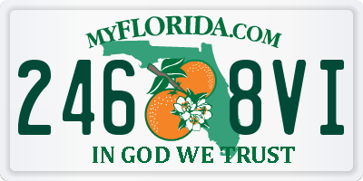 FL license plate 2468VI