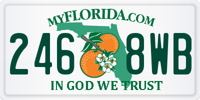 FL license plate 2468WB