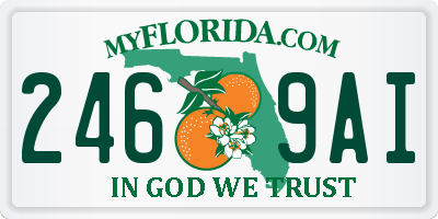 FL license plate 2469AI
