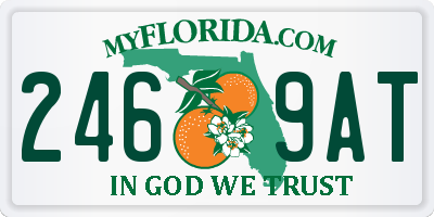 FL license plate 2469AT