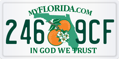 FL license plate 2469CF