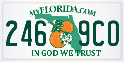 FL license plate 2469CO