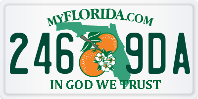 FL license plate 2469DA