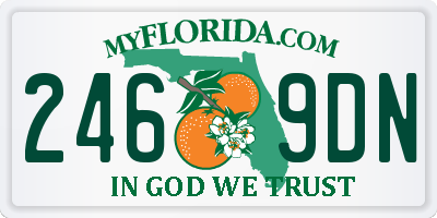 FL license plate 2469DN