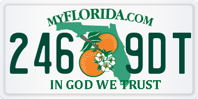 FL license plate 2469DT