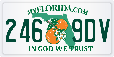 FL license plate 2469DV