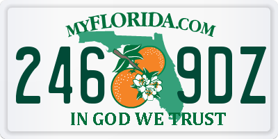 FL license plate 2469DZ