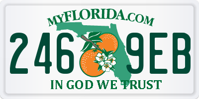 FL license plate 2469EB