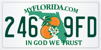 FL license plate 2469FD