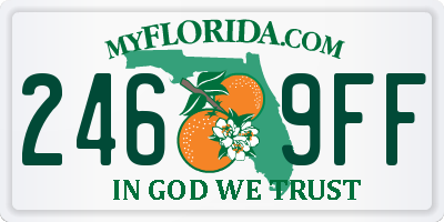 FL license plate 2469FF