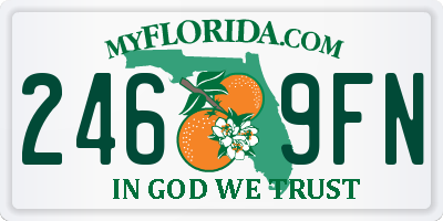 FL license plate 2469FN