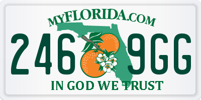 FL license plate 2469GG