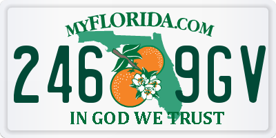 FL license plate 2469GV
