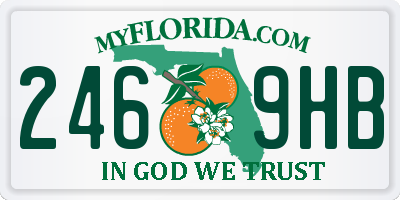 FL license plate 2469HB