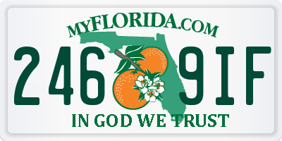 FL license plate 2469IF