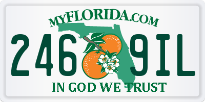 FL license plate 2469IL