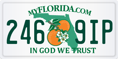 FL license plate 2469IP