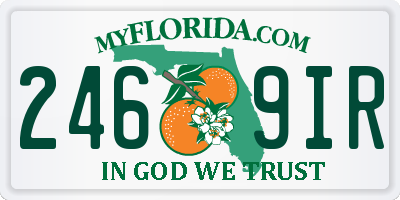 FL license plate 2469IR