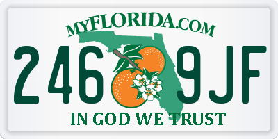 FL license plate 2469JF