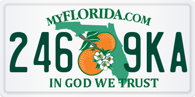 FL license plate 2469KA