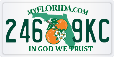 FL license plate 2469KC