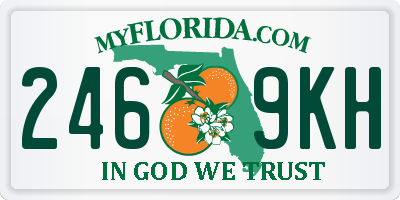 FL license plate 2469KH