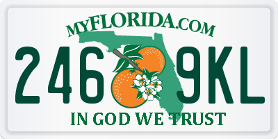 FL license plate 2469KL