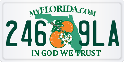 FL license plate 2469LA