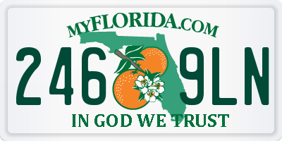 FL license plate 2469LN