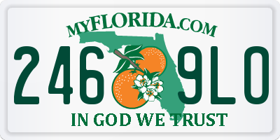 FL license plate 2469LO