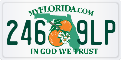 FL license plate 2469LP