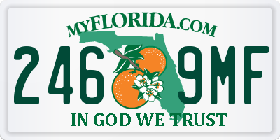 FL license plate 2469MF