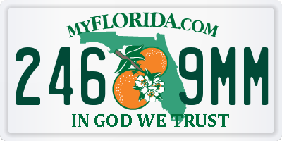 FL license plate 2469MM
