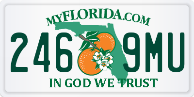 FL license plate 2469MU