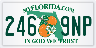 FL license plate 2469NP