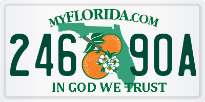 FL license plate 2469OA