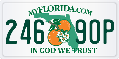 FL license plate 2469OP