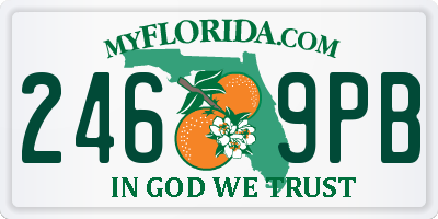 FL license plate 2469PB
