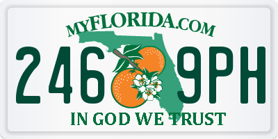 FL license plate 2469PH