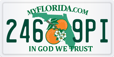 FL license plate 2469PI
