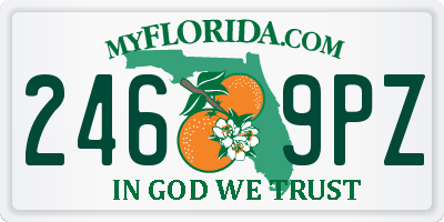 FL license plate 2469PZ