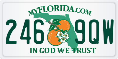 FL license plate 2469QW