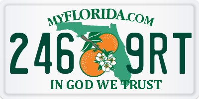 FL license plate 2469RT