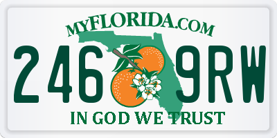 FL license plate 2469RW