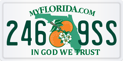 FL license plate 2469SS