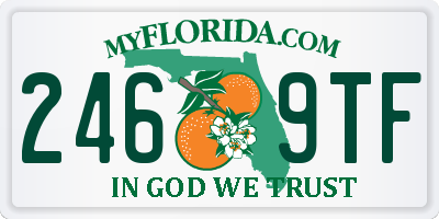 FL license plate 2469TF