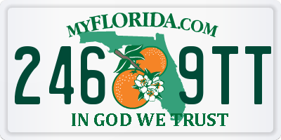 FL license plate 2469TT