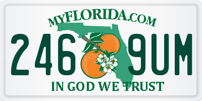 FL license plate 2469UM