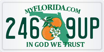 FL license plate 2469UP