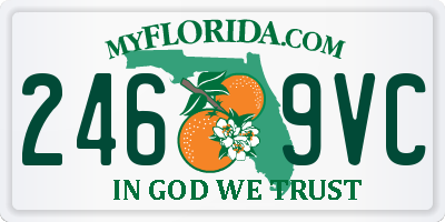 FL license plate 2469VC